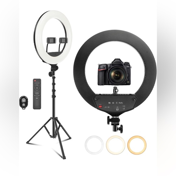 Other - 18 inch Selfie Ring Light with 63 inch Tripod with 3 Colors and 10 Brightness